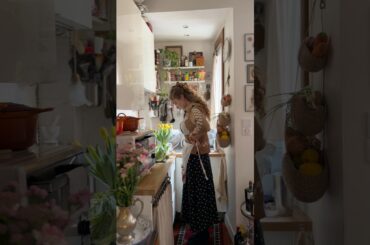 Let’s make Easter lunch in my tiny Parisian kitchen!#paris #kitchen #easter #lunch #slowliving #meal
