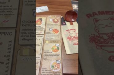 Ramen noodle Restaurant in Italy 🇮🇹