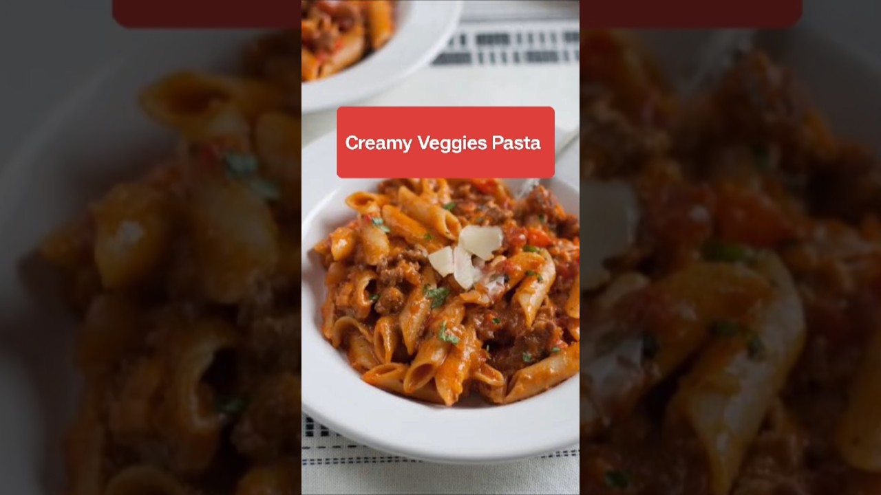 Creamy Veg Pasta in 2 Minutes 😍White Sauce Veg Pasta 🤤 Easy & Creamy #shorts #youtubeshorts Creamy Veg Pasta in 2 Minutes 😍White Sauce Veg Pasta 🤤 Easy & Creamy #shorts #youtubeshorts