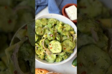 Fresh Avocado Cucumber Salad