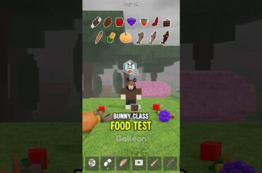 Bunny Is A Vegetarian 🐰 Bunny Class Food Test | 99 Nights in the Forest