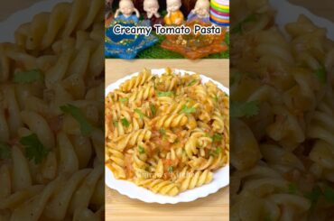 Creamy Tomato Pasta Recipe #shorts #ytshorts #youtubeshorts #shortsfeed #shortsvideo #pasta #viral