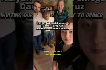 İtalyan ailemizi yemeğe davet ettik ❤️ #günlükvlog #italya #yemek