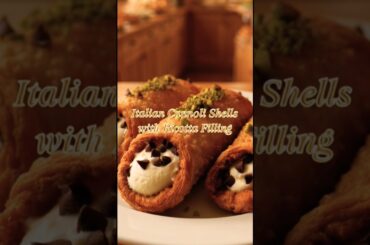 Italian Cannoli Shells with Ricotta Filling: #shorts #recipe #food #cooking