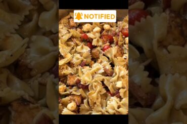 Bruschetta chicken bacon pasta salad 🥗 #pasta #recipe