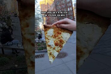 pov slice of pizza in nyc #nyc #pizza #foodie #citylife #nycfood #streetfood #nycpizza  #pizzalover