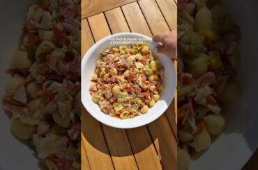 CHOPPED ITALIAN SUB PASTA SALAD | @elliotts.kitchen