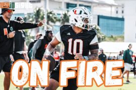 Mensah DEALING! Latest from CANES PRACTICE
