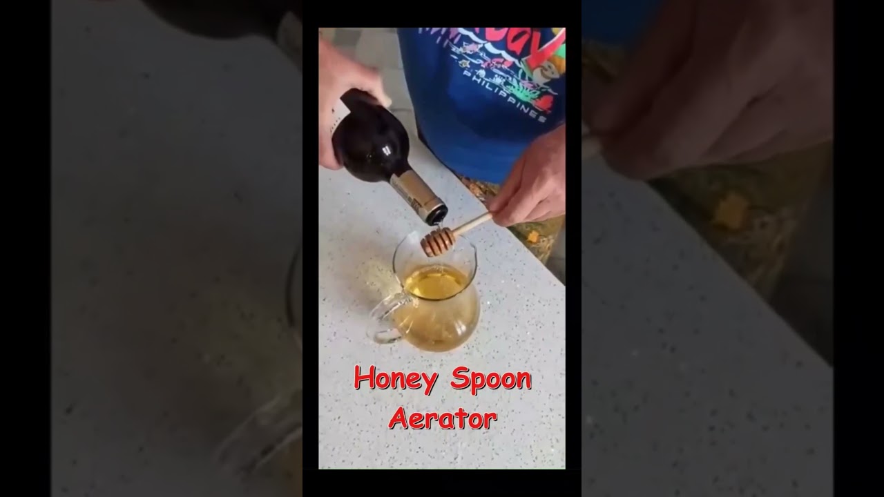 Italian Wine Expert Shows His Secret Honey Spoon Trick #Shorts Italian Wine Expert Shows His Secret Honey Spoon Trick #Shorts