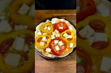 Cheesy Beef Tortilla Pizza! Easy Breakfast #shorts