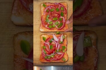 Crispy Air-fryer Bread  Pizza ✨ #food #recipe #cooking #pizza