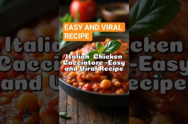 Italian  Chicken Cacciatore - Easy and Viral Recipe!HM Channel #shorts feed#Food shorts #