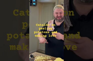 Why peeling potatoes and making love are essentially the same process #italiancooking #parmo #chips