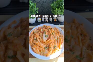 Cheesy tomato pasta recipe 🤤❤️❤️....#shorts #recipe #tomatopasta #pasta #foodshorts #viral #snacks