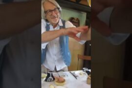 Italian Wine Expert Shows His Secret Honey Spoon Trick  #Shorts