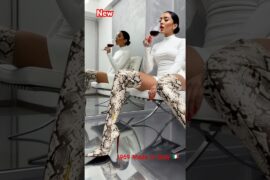 New 1969 Made in Italy Snake Print Thigh High Heels 🍷👠