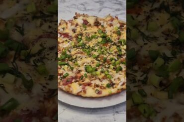Быстрая ленивая пицца на сковороде! #лениваяпицца #рецепты #быстрыерецепты #домашняявыпечка