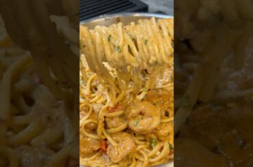 Creamy Shrimp Pasta🍤.
