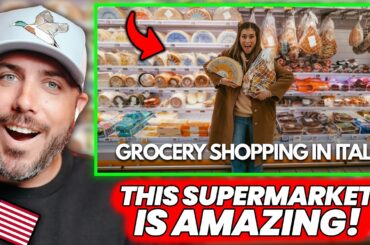 American Reacts: Italian Supermarket Tour...Way Better Than Ours