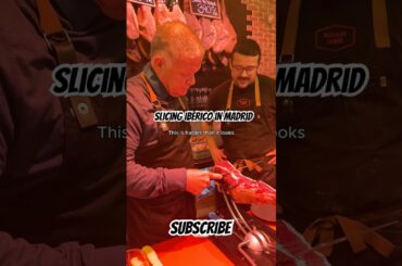 Slicing Ibérico in Madrid  #easyrecipes #recipe #easyrecipe #travel #madrid #foodtour  #foodie