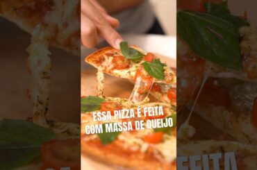PIZZA COM MASSA DE QUEIJO COTTAGE?! EITAAAA