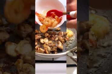 Creamy Chicken Shrimp Pasta 🍝🔥 | Паста с курицей и креветками 🤤 | Pasta cremosa | Massa cremosa