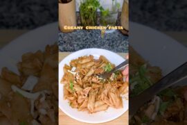 creamy chicken pasta recipe✨️#youtubeshorts #cooking #recipe #shortsfeed #viral #pasta #nostalgia