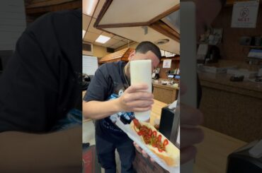 YOU HAVE TO TRY NEW JERSEY ICONIC “Dickiedees” ITALIAN HOT DOG #hotdog #food #newjersey #viral