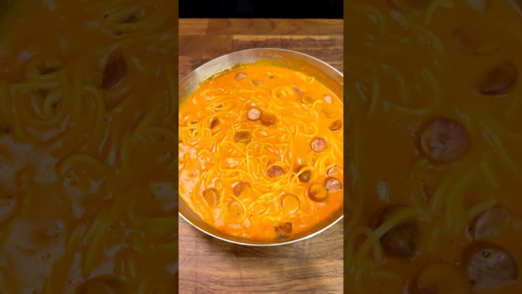 Cheesy Sausage Pasta #shorts