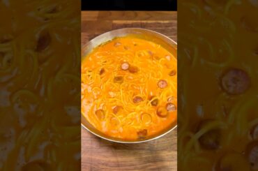 Cheesy Sausage Pasta #shorts