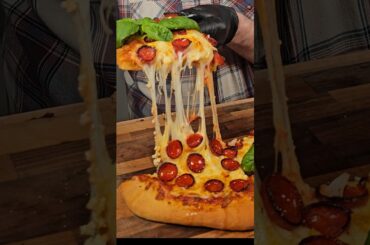 3 Cheesy Charred Creations for Crunchy Crust Champion!🍕 #shorts #pizza #cheese #pepperoni