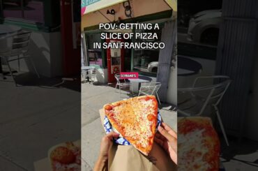 POV: you get a slice of pizza in San Francisco #cheese #please #city #pizza