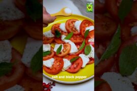 Caprese Salad Recipe | Fresh and Simple Italian Style Salad #shorts #capresesalad  #masalatv