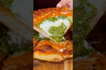 Cast Iron Vodka Pizza with Crispy Edges #pizza #recipe #foodshorts