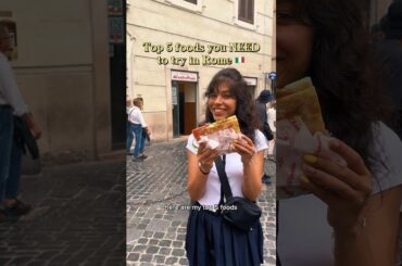 Best food you need to try in Rome🤩