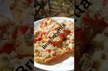 Brushchettta Italian recipe #shorts #food #recipe @Khana Pina