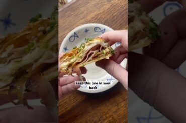 Ham and cheese toastie but posh