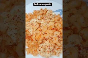Cheese red sauce pasta 🍝#youtubeshorts #food #cooking #dailyvlog #recipe
