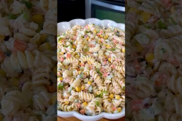 Easy Tuna Pasta Salad Recipe (Pasta Fría con Atún) #shorts