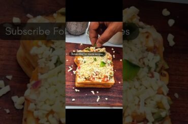 Instant bread pizza at home 😋| subscribe for more recipes | #like #pizzabread #youtubeshorts