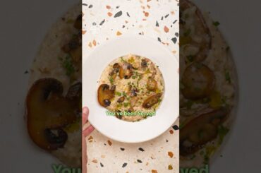 Mushroom soup risotto | #easyrisotto #tinnedfood #risottorecipe #mushroomrecipe #dinnerpartyrecipes
