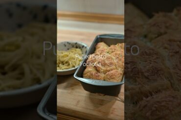 Pulled pesto focaccia #focaccia #easyrecipes #bread #dinner #italian #cooking #food #cheese