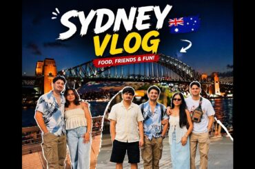 First Time Hindi Vlog 😍 South Indian Dosa to Italian Food in Sydney 🇦🇺 | Opera House Visit