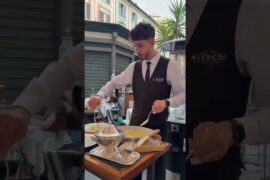 İtalya, Roma, Alfredo alla Scrofa Restaurant #sphagetti #alfredo #italy #chef #italianfood #pasta