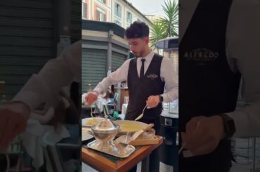 İtalya, Roma, Alfredo alla Scrofa Restaurant #sphagetti #alfredo #italy #chef #italianfood #pasta