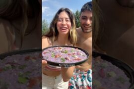 Making purple risotto!! With an exciting update 👀😏💜￼