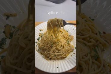 Aglio e olio Recipe 😍| Easy spaghetti 🍝 #pasta #sphagetti #italy #food