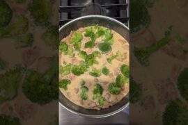 Cheesy Italian Shells with Chicken & Broccoli (Easy Creamy Pasta!)