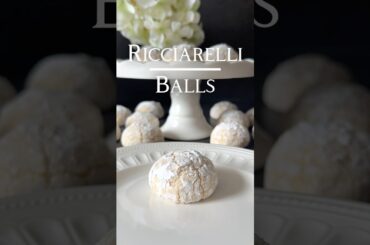 Ricciarelli Balls Recipe 🍋🤍 (in the Caption) #ricciarelli #balls #recipe