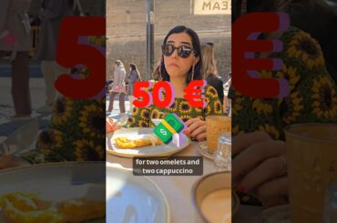 Tourist trap breakfast vs real Italian food 🇮🇹  #italy  #foodreels